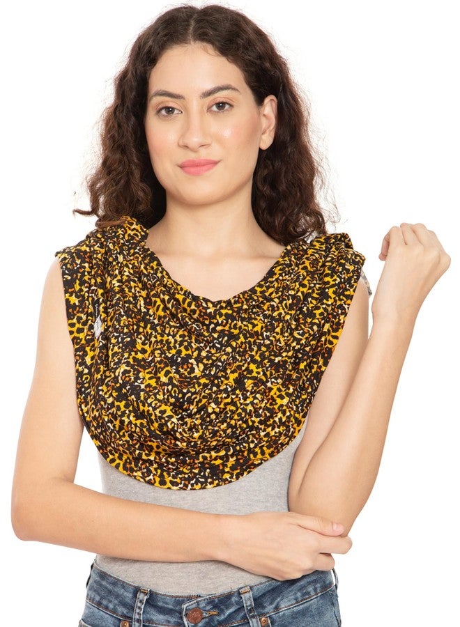 Feather Hug غطاء رضاعة Feather Hug 360؟ للأمهات المرضعات، والنساء، ورعاية الأطفال الخدج، متعدد الاستخدامات، عباءة رضاعة، كورتي، شال، مئزر، بوبلين (جاغوار)، قطعة واحدة - Image 4