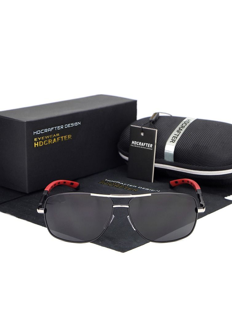 HDCRAFTER Polarized Fashion Frame Metal Sunglasses - Image 2
