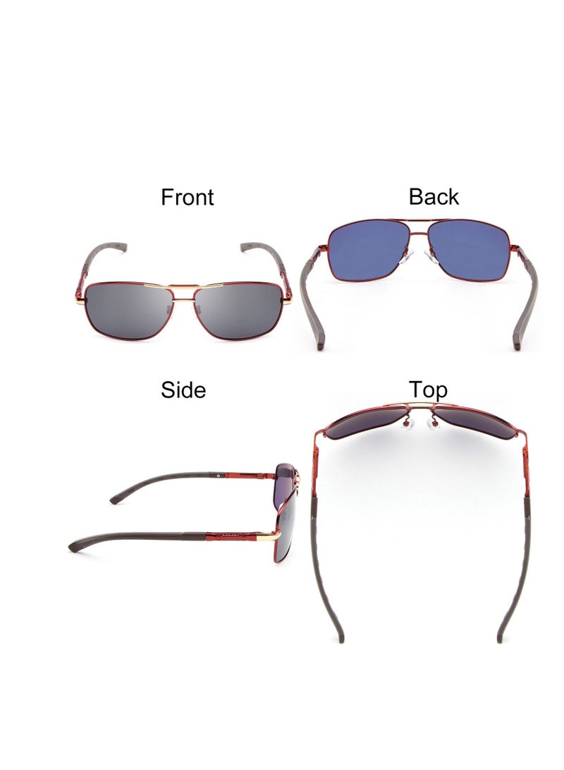 HDCRAFTER Polarized Fashion Frame Metal Sunglasses - Image 5