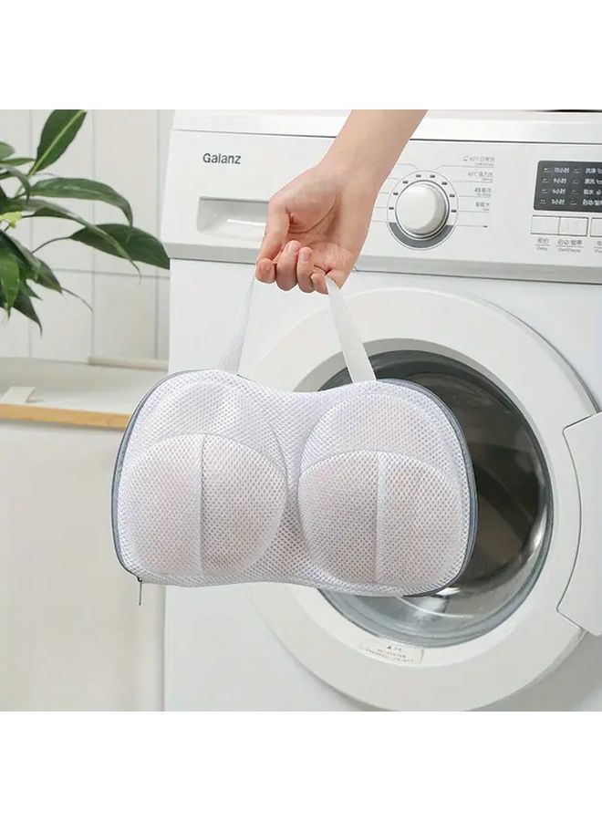 Grey Laundry Bag For Bras Anti Deformation Wash Machine Mesh Protection - Image 3