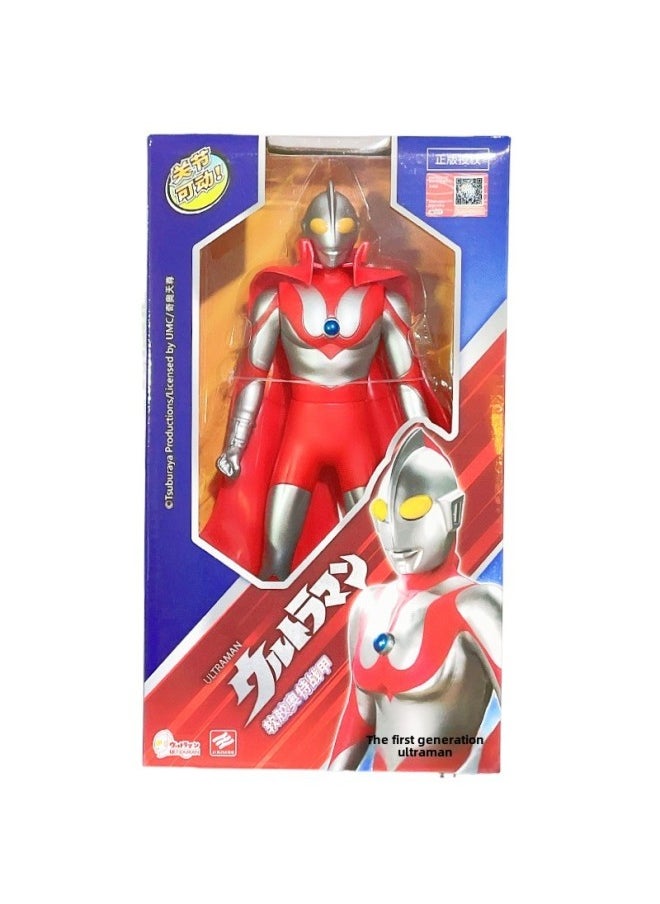 Generic - Jinjiang Ultraman Soft Rubber Toy Chinese Superman Hand-made Doll Stall Doll Boy Model Toy Gift-Color:27cm Ultraman Soft Tape Cape (1 Random Box) - Image 1
