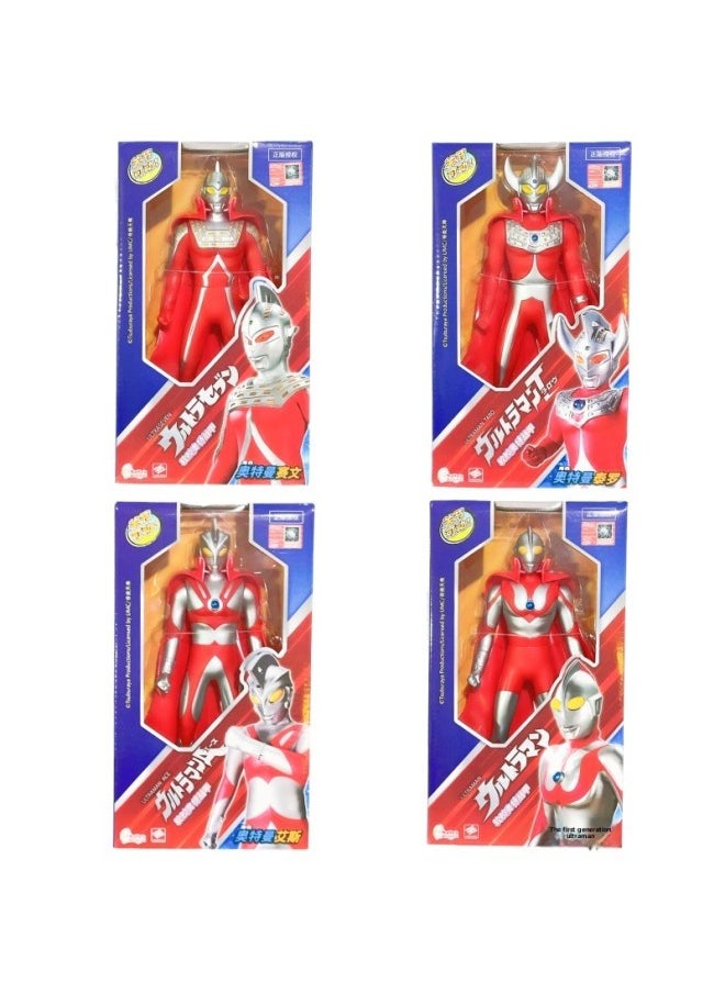 Generic - Jinjiang Ultraman Soft Rubber Toy Chinese Superman Hand-made Doll Stall Doll Boy Model Toy Gift-Color:27cm Ultraman Soft Tape Cape (1 Random Box) - Image 1