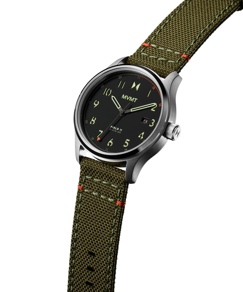 MVMT Field 3H Timepieces for Men - Stainless Steel - Water Resistant 10 ATM/100 Meters - Sporty to Casual - 41mm - Image 2