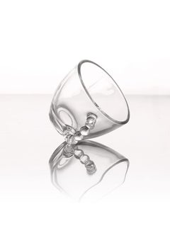 Reko Glass Coffee Mug 6Pcs Set 80ml, Cute Creative Cup Unique Bead Design for Office and Home  - Image 4