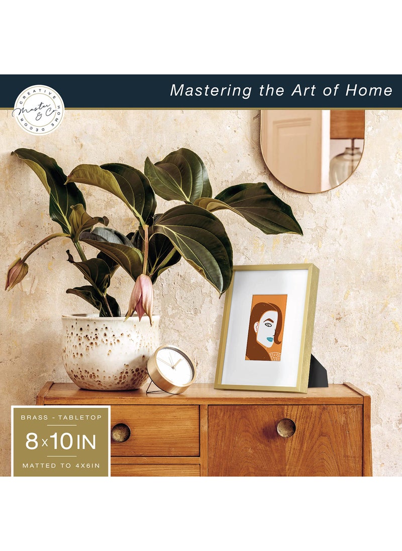 MCS MCS Master & Co. Foundry Metal Gallery Wall Frame  Brass  8 x 10 in matted to 4 x 6 in  - Image 2