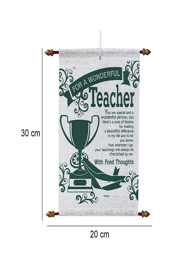 Natali Traders Teacher's Day Gift for Teacher - Teacher Scroll Card - Birthday Gift for Teacher - Farewell Gift for Teachers - Teacher's Day Special - Image 3