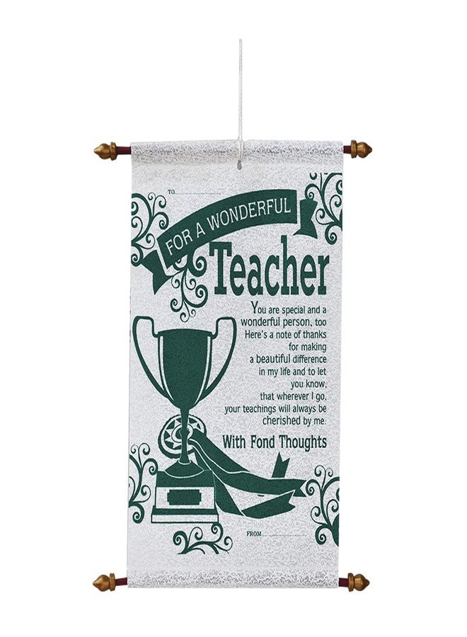 Natali Traders Teacher's Day Gift for Teacher - Teacher Scroll Card - Birthday Gift for Teacher - Farewell Gift for Teachers - Teacher's Day Special - Image 1