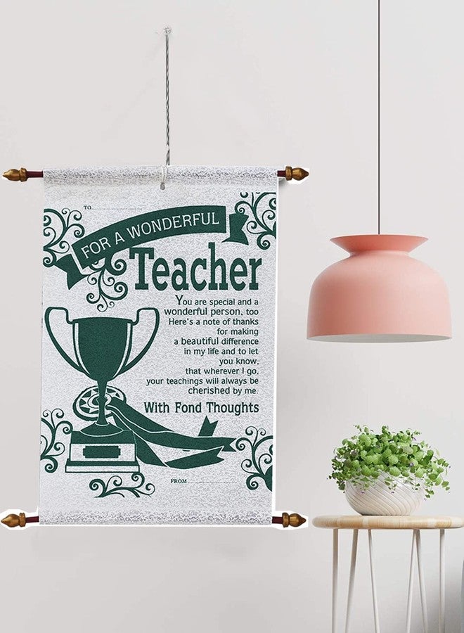 Natali Traders Teacher's Day Gift for Teacher - Teacher Scroll Card - Birthday Gift for Teacher - Farewell Gift for Teachers - Teacher's Day Special - Image 2
