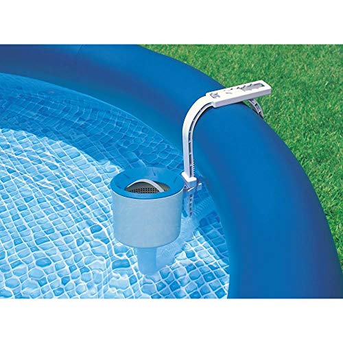 Intex 28000E Deluxe Wall-Mounted Swimming Pool Surface Automatic Skimmer with Removeable Skimmer Basket for 800+ GPH Pumps - Image 5
