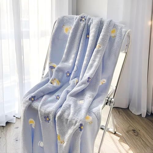 Butterthief Cozy Super Soft Warm Double Layered Sherpa Swaddle Blanket for Newborn Babies All Seasons Wrapper Sheet for Infant Baby Boys & Girls (70x100 cm, 0-2 Years) (Blue) - Image 4