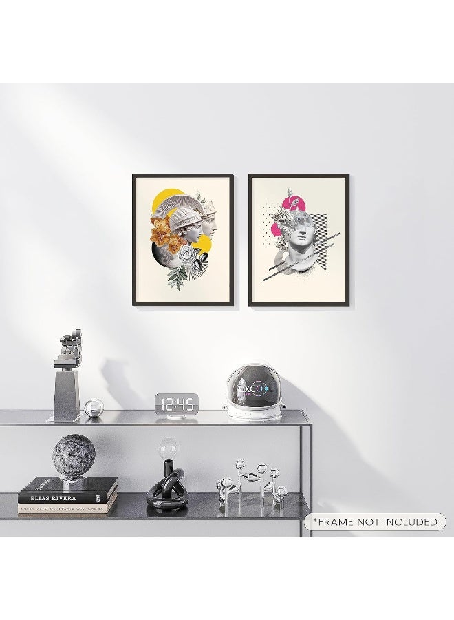 Home Trove Excool Club Greek Mythology Decor - 12X16 Ancient Greek Decor, Greek God Poster, Roman Head Sculpture Wall Prints, Abstract Greek Art Statue David Painting For Home Bedroom Decorations (Unframed) - Image 5