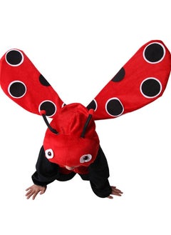 Brain Giggles Brain Giggles Ladybug Animal Plush Costume Design Halloween Carnival Party Jumpsuit for Kids Boys & Girls Large  - Image 3