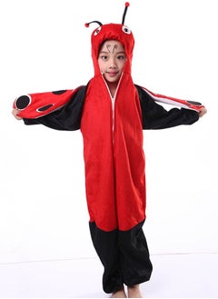 Brain Giggles Brain Giggles Ladybug Animal Plush Costume Design Halloween Carnival Party Jumpsuit for Kids Boys & Girls Large  - Image 1