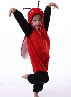 Brain Giggles Brain Giggles Ladybug Animal Plush Costume Design Halloween Carnival Party Jumpsuit for Kids Boys & Girls Large  - Image 2