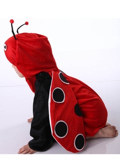 Brain Giggles Brain Giggles Ladybug Animal Plush Costume Design Halloween Carnival Party Jumpsuit for Kids Boys & Girls Large  - Image 4