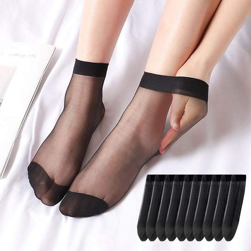 10pair women's short stockings, thin, summer style, anti-snagging, flesh-colored, velvet, transparent, durable, suitable for spring and autumn. - Image 4