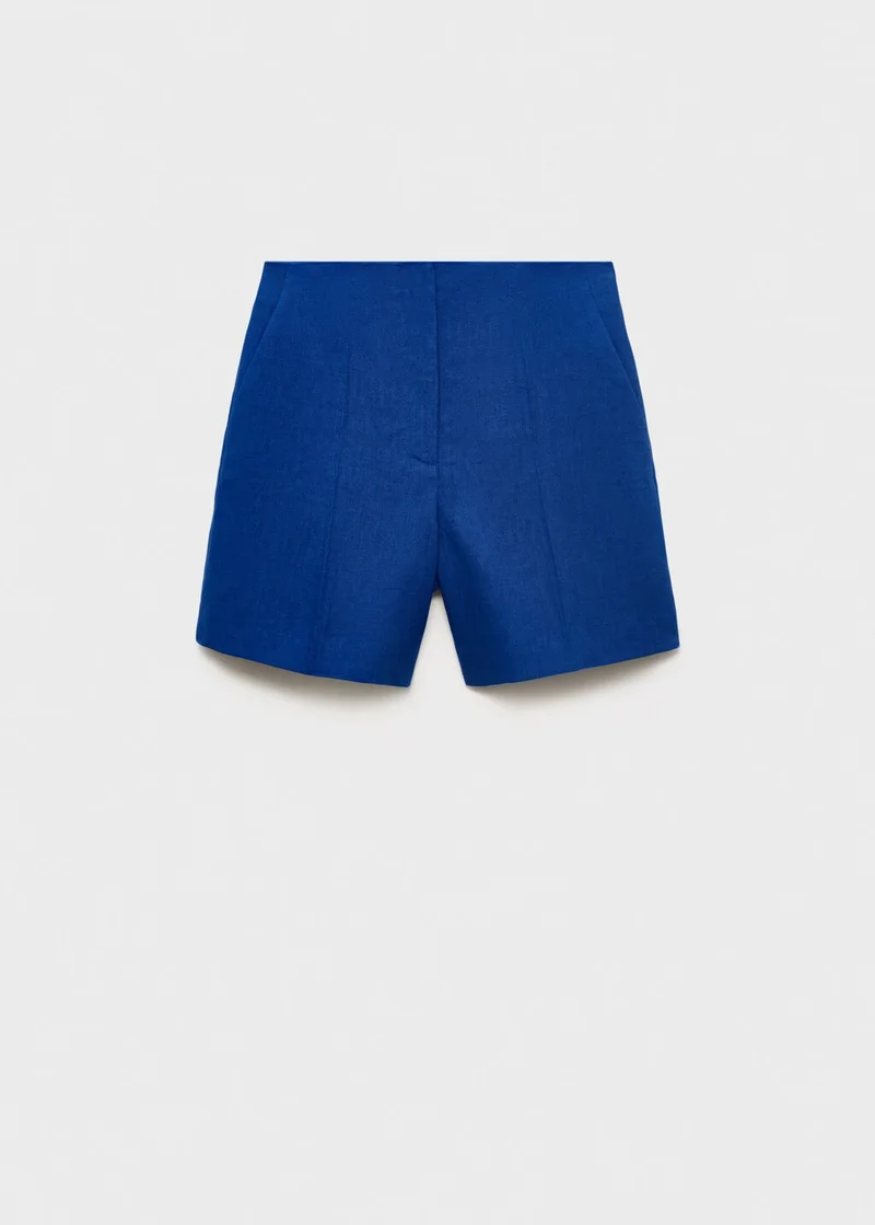 MANGO Straight Mid-Rise  Shorts