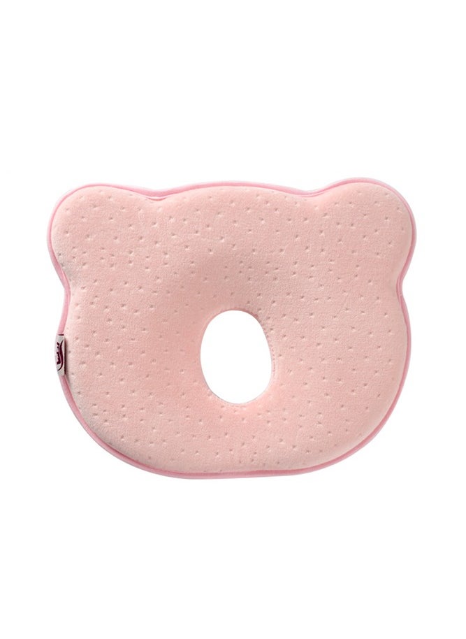 Generic - Preventing Flat Head Nursing Pillow for Baby Memory Foam Portable Comfortable and Stereotyped Shape Sleeping Pillow for Newborn Baby Pink - Image 1