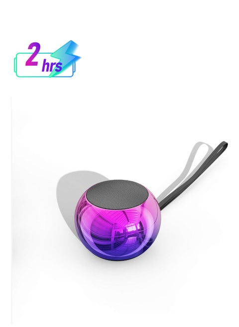 TWS Wireless Portable Small Bluetooth Speakers with 5W Big Sound, Wireless Stereo Pairing, Metal Enclosure, IP65 Splashproof, Minimalism Design