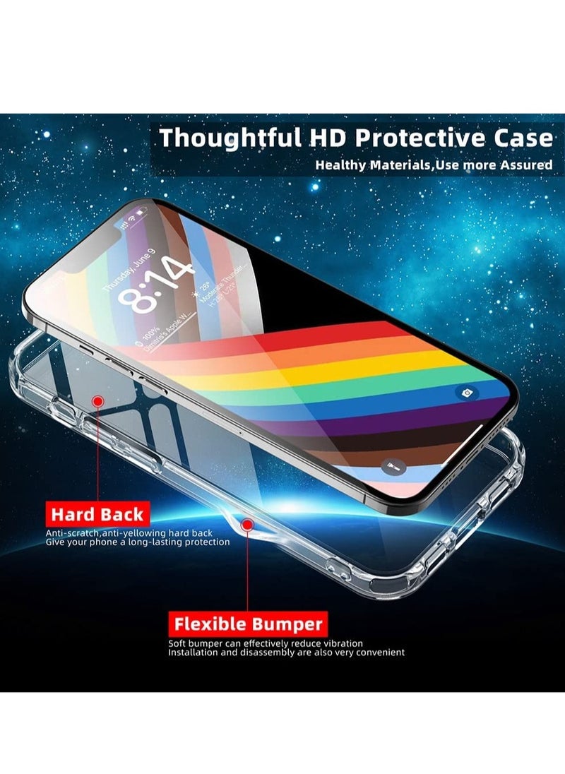 ELTRAZONE for iPhone 14 Plus Case Clear Slim Thin Cover with Hard PC Back and Shock-Absorbing Soft Bumper Anti-Yellowing Military Grade Protection Covers Compatible iPhone 14 Plus 6.7" 2022  - Image 2