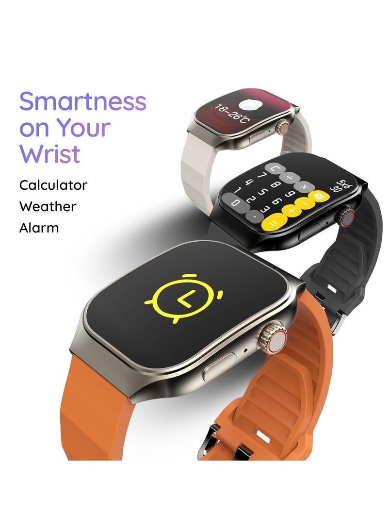 Pebble - Pebbble Curve 1.99" ( 5.05 cm) HD Curved Display, BT Calling, Health Suite, Multi Sports Mode, Smart Calculator, AI Voice Assistance - Image 1