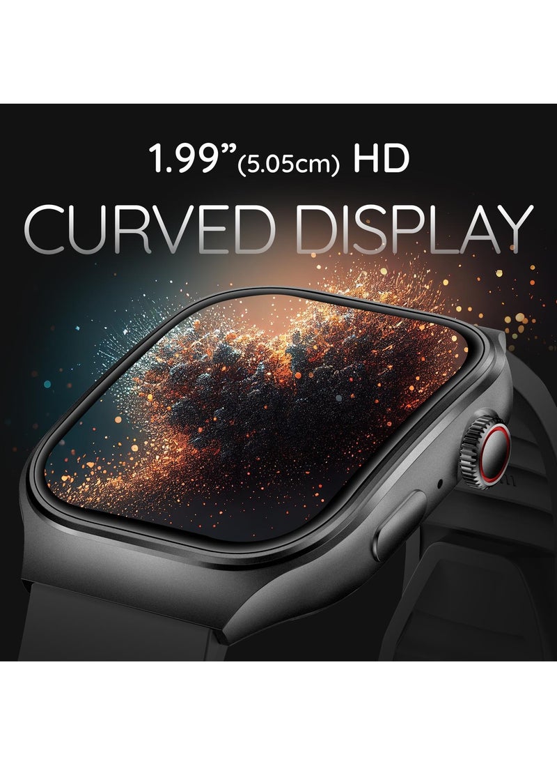 Pebble - Pebbble Curve 1.99" ( 5.05 cm) HD Curved Display, BT Calling, Health Suite, Multi Sports Mode, Smart Calculator, AI Voice Assistance - Image 1