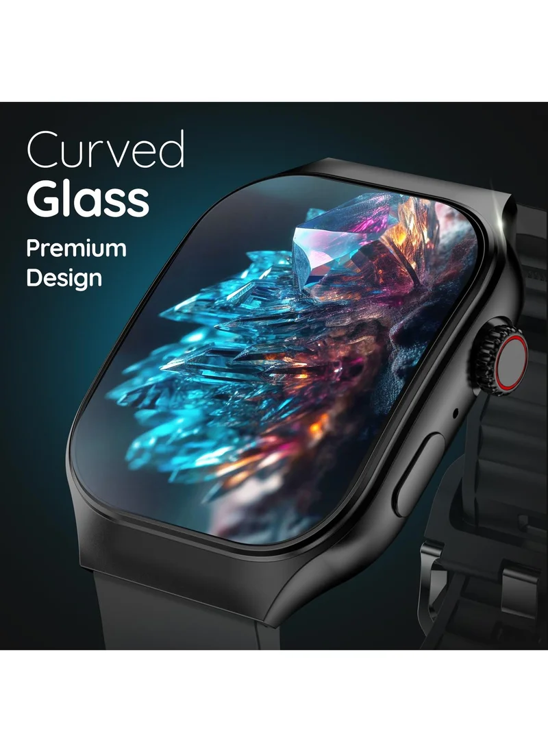 بيبل Pebbble Curve 1.99" ( 5.05 cm) HD Curved Display, BT Calling, Health Suite, Multi Sports Mode, Smart Calculator, AI Voice Assistance