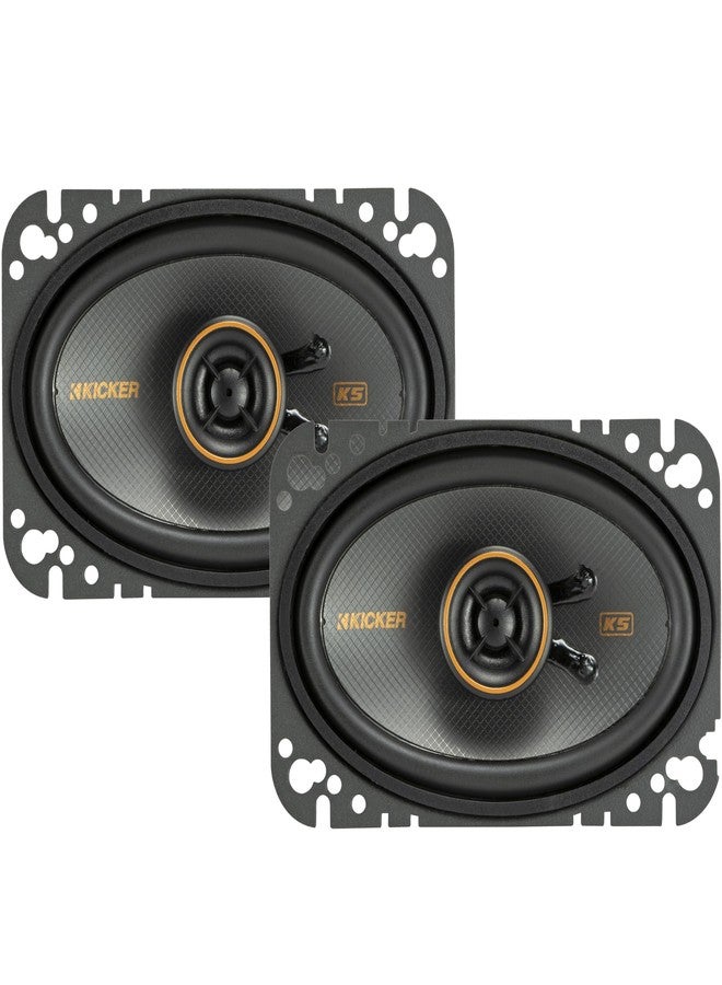 كيكر مكبرات صوت Kicker 51KSC4604 KS-Series 4x6 محورية مع مكبرات صوت عالية التردد 0.5 بوصة، 4 أوم، زوج - Image 1