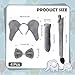 Baaxxango 4 Pcs Elephant Costume KidsElephant Ears Headband Nose Bowtie and Tail Costume AccessoriesElephant Accessories Set for Children Halloween Cosplay World Book Day - Image 4
