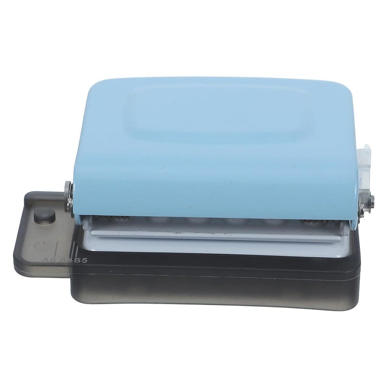 Blue 6 Hole Manual Paper Punch for A4 A5 B5 Binder Notebook - Image 1