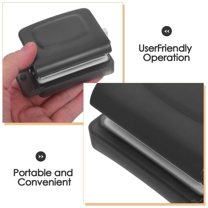 Blue 6 Hole Manual Paper Punch for A4 A5 B5 Binder Notebook - Image 4