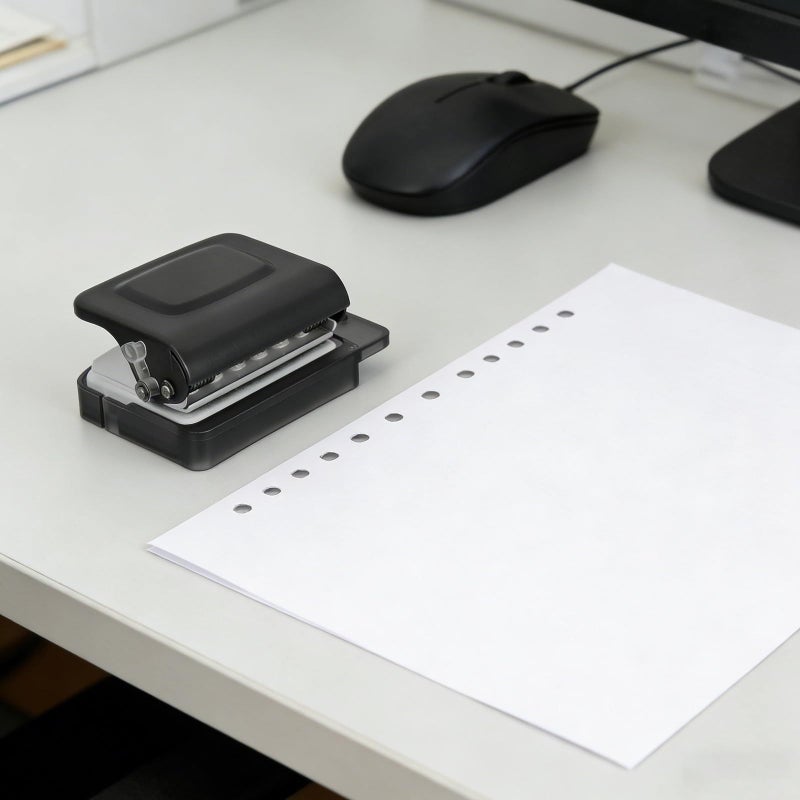 Blue 6 Hole Manual Paper Punch for A4 A5 B5 Binder Notebook - Image 5