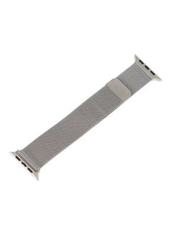 Milanese Loop Band Strap Compatible With Apple Watch Stainless Steel 44MM I watch Series 5/6/7 42/44/45mm Bracelet Accessories Watchband Silver