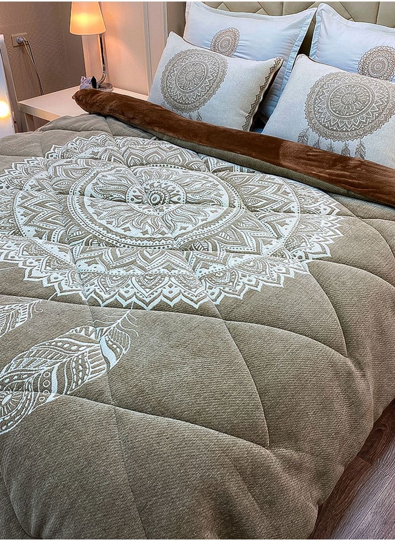 Family Bed Quilt Set Acrylic 3 pieces size 240 x 240 cm model 3012 from Family Bed  - Image 2