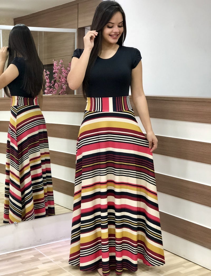 2021wish AliExpress hot sale popular European and American style flower print color matching dress long dress womens clothing Leaf Green - Image 3