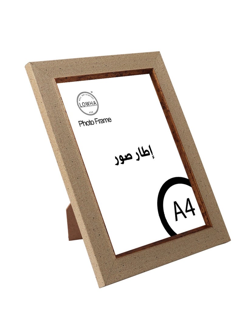 LOWHA - Tabletop Photo Frame Horizontal and Vertical Formats for Wall with stand - Image 1