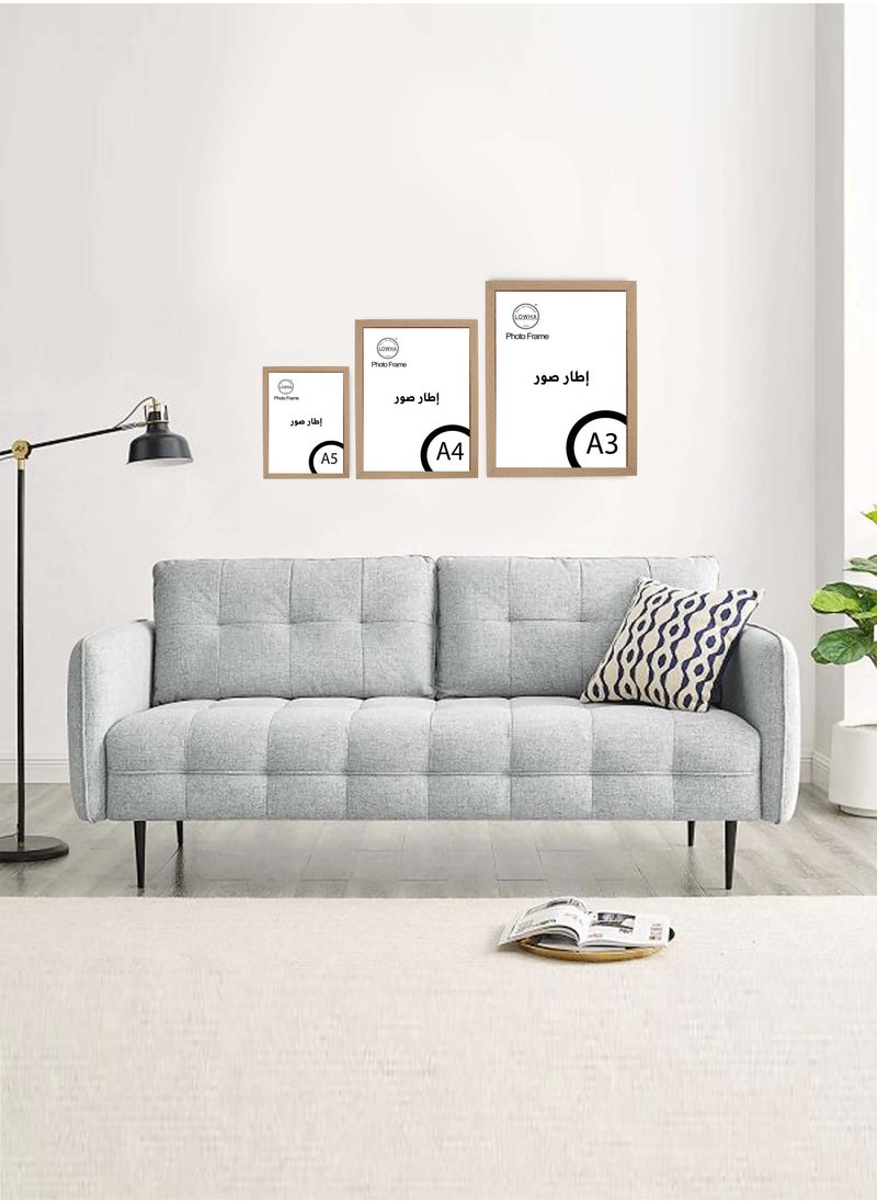 LOWHA - Tabletop Photo Frame Horizontal and Vertical Formats for Wall with stand - Image 1
