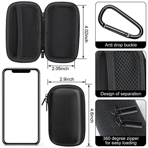 Woanger 4 Pcs Hearing Aid Case Hard Asthma Inhaler Holder Travel Hearing Aid Case Earbud Portable Zipper Carry Holder with Mesh Pocket for Inhaler Carrying Aid Other Accessories from Dust and Dirt - Image 2