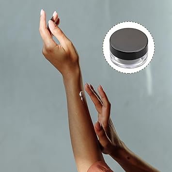 Rumyve4pcs10g 10ml Sample BottleClear Round Plastic JarClear Round Plastic Container Wide Mouth Travel Storage Cosmetic Cream Cap - Image 5
