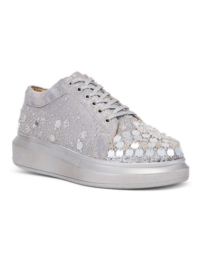 Anaar Anaar Oh Em Gees Classic Sneakers, Womens Festive, Special Occasion and Partywear Premium Shoes  - Image 1