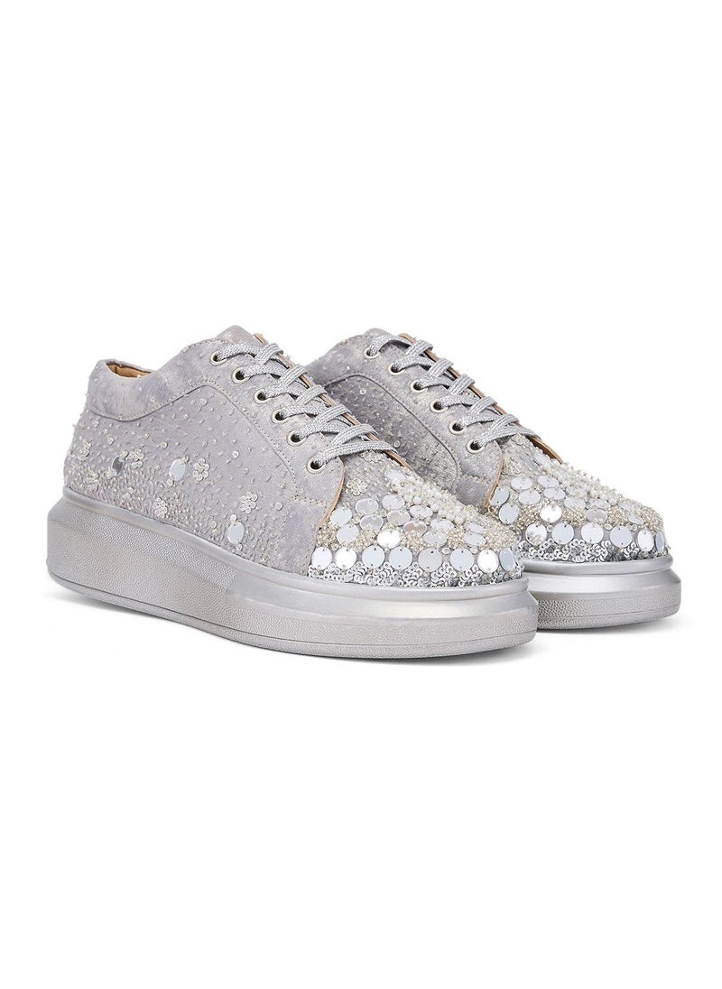 Anaar Anaar Oh Em Gees Classic Sneakers, Womens Festive, Special Occasion and Partywear Premium Shoes  - Image 4