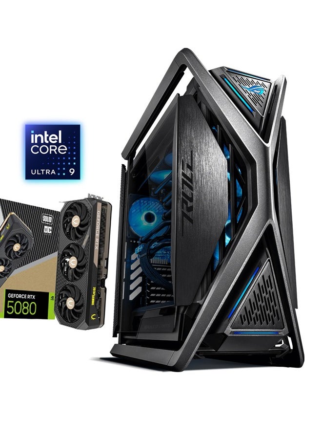 Game Sekret Obsidian 5080 Gaming PC - Intel Core Ultra 9-285K | NVIDIA RTX 5080 16GB GPU | 96GB DDR5 6000MHz RAM | 990 Pro 2TB M.2 NVMe 7450MB/s SSD | 360mm AIO Liquid Cooler | 1200W Platinum II PSU | ROG Maximus Z890 Hero Motherboard | WiFi/BT/Win11 Pro | Game Sekret Desktop Computer Tower  - Image 1
