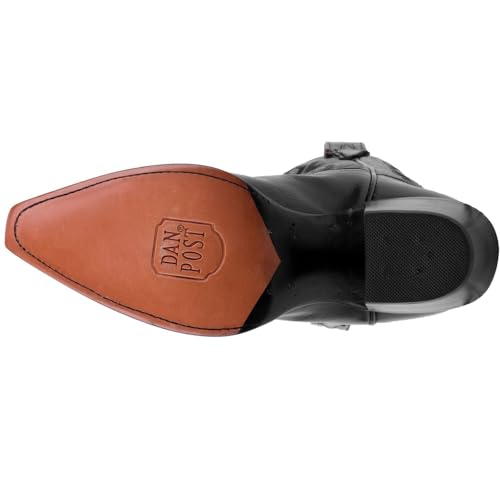 Dan Post Womens Maria Embroidered Snip Toe Casual Boots Knee High Mid Heel 2-3" - Black - Size 9.5 M_W - Image 5