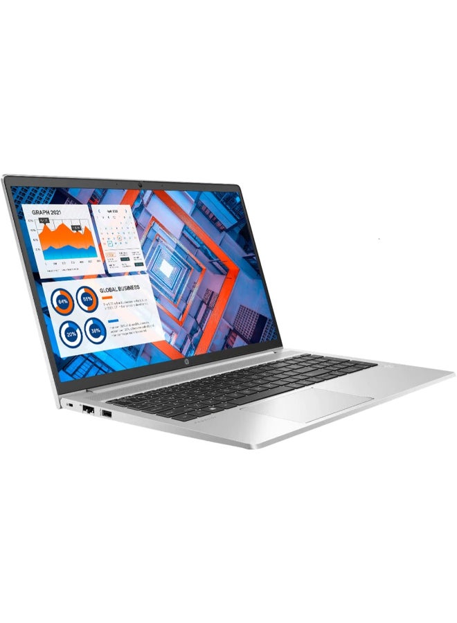 HP ProBook 450 G8 (Upgraded Version) Laptop With 15.6inch Display, Core i5-1135G7 Processor/32GB RAM/1TB SSD/Intel Iris XE Graphics/Windows 10 Pro + KKE Mousepad (Upgraded) English/Arabic Silver - Image 2