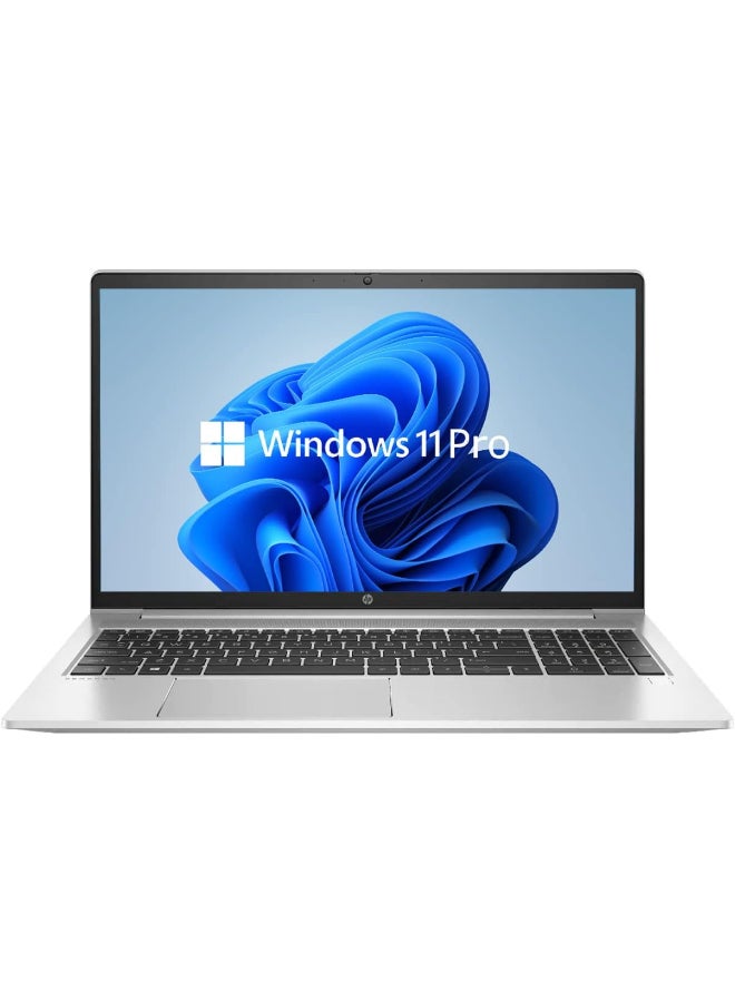 HP ProBook 450 G8 (Upgraded Version) Laptop With 15.6inch Display, Core i5-1135G7 Processor/32GB RAM/1TB SSD/Intel Iris XE Graphics/Windows 10 Pro + KKE Mousepad (Upgraded) English/Arabic Silver - Image 1