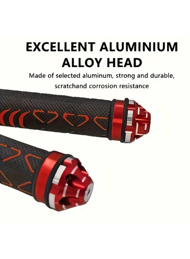 CNC Aluminum Alloy Non Slip Motorcycle Handlebar Grips Heavy Duty Black - Image 5