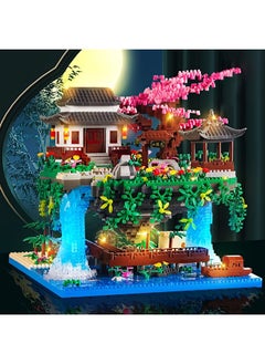 XiuWoo Ancient Building Mansion Sakura House Building Blocks Countryside Villa Assemble Mini Bricks Toys  - Image 1