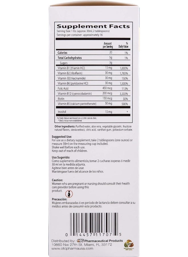 Neurobion Vitamin B12 Complex 16 Oz Liquid Citrus Flavor - Image 3