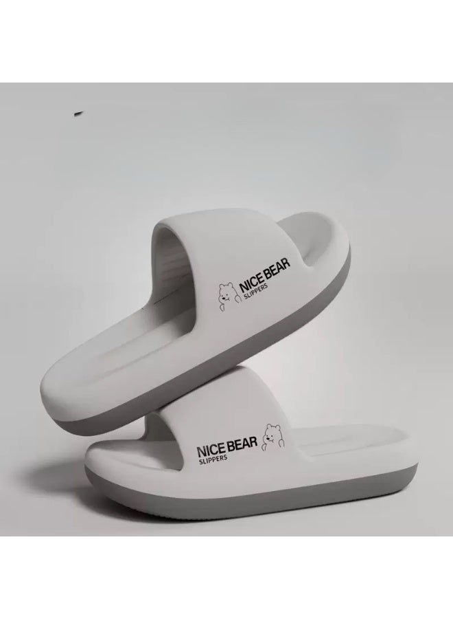 نايس شباشب رجالية صيفية خفيفة الوزن للاستخدام الداخلي والخارجي، مصنوعة من إسفنج EVA مانع للانزلاق، شباشب حمام مفتوحة الأصابع للرجال - Image 1