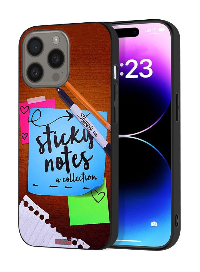 Tolwak Apple iPhone 15 Pro Protective Case Cover Sticky Notes - Image 1